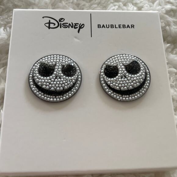 BaubleBar Disney Tim Burton's Nightmare Before Christmas Jack Earrings NEW - Picture 2 of 8